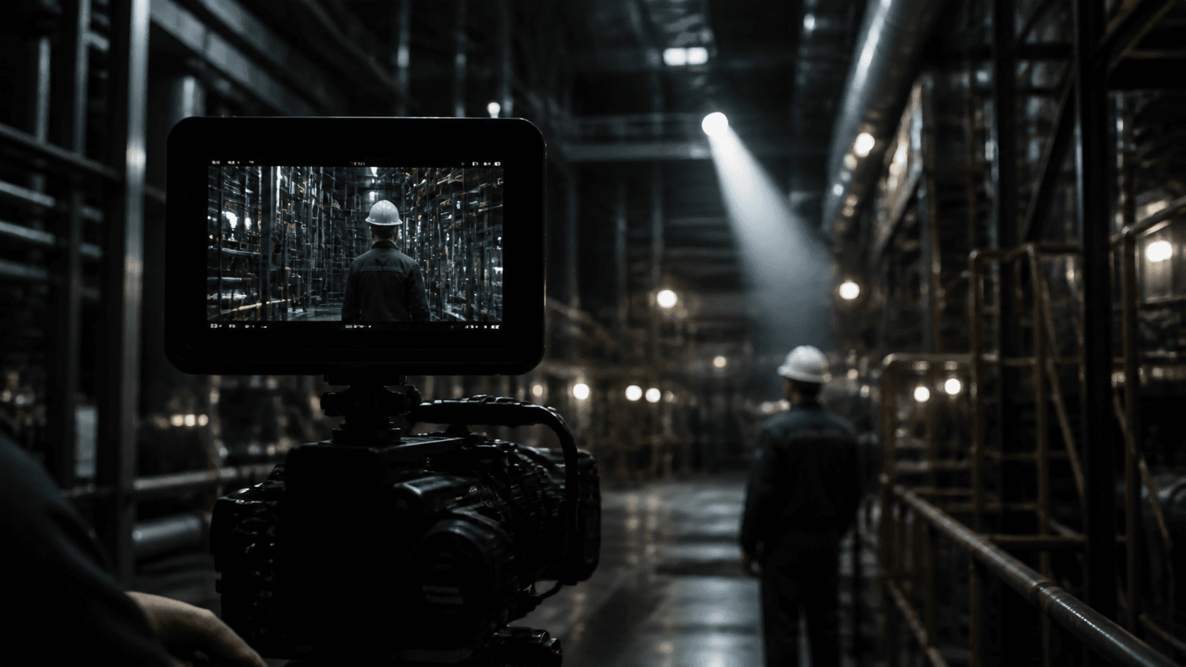 Kameraproduktion in einer industriellen Anlage